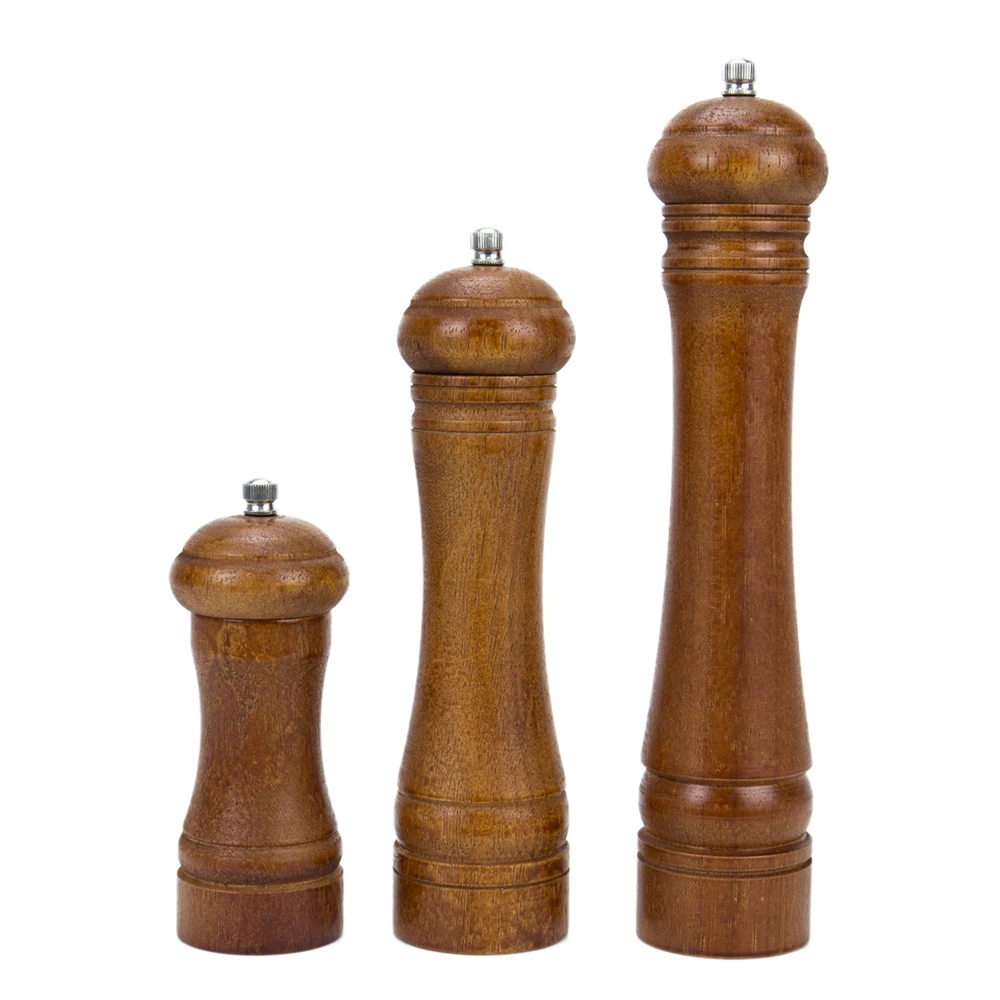 Modern Salt And Pepper Grinder Set Pepper Grinder Bottle Black Wood