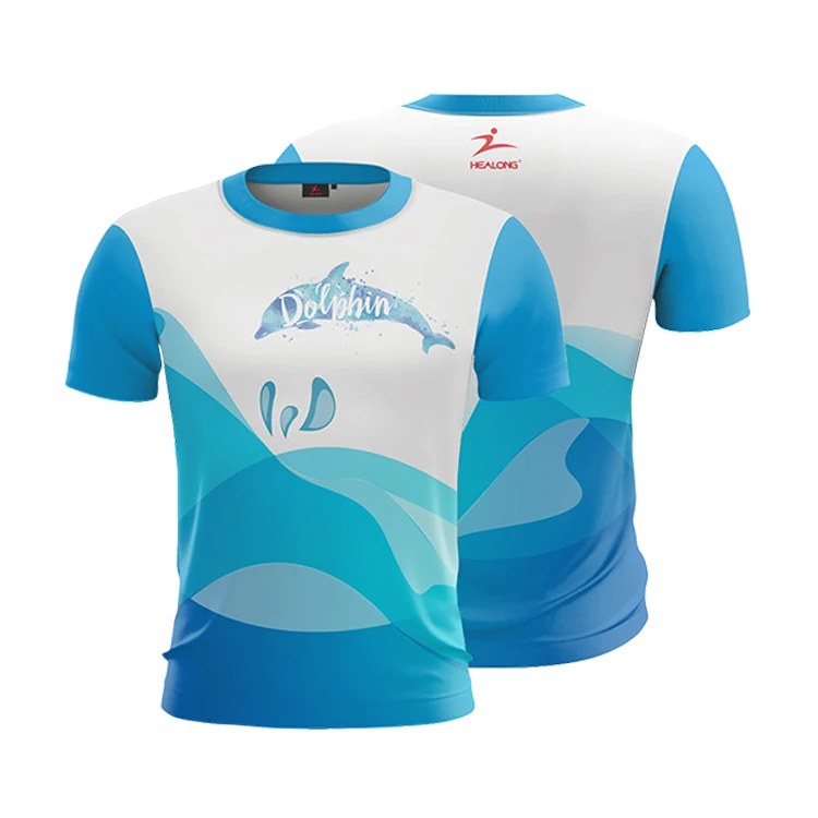 Custom Jersey 3D Sublimation Printed T-shirt Colorful and 