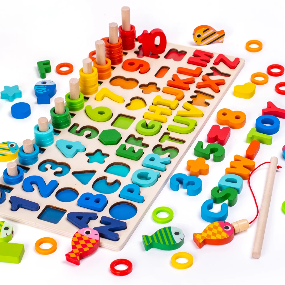 Kids Busy Board Math Preschool Montessori Educational Wooden Toys For Children 