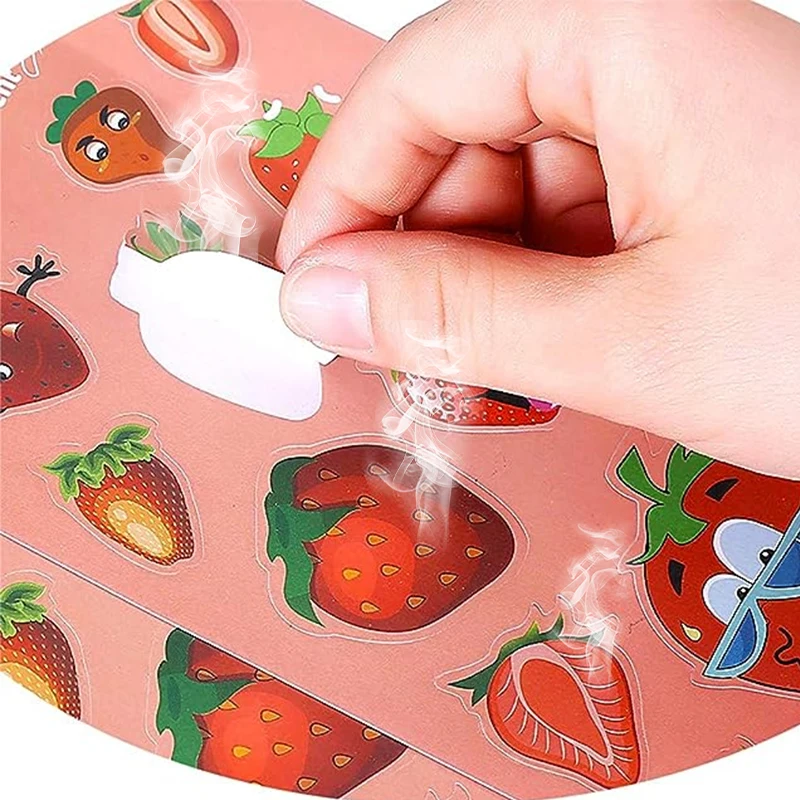 Custom Adhesive Fragrance Scraping Smelly Different Scented Scratch and Sniff  Printing Reward Positive Stickers