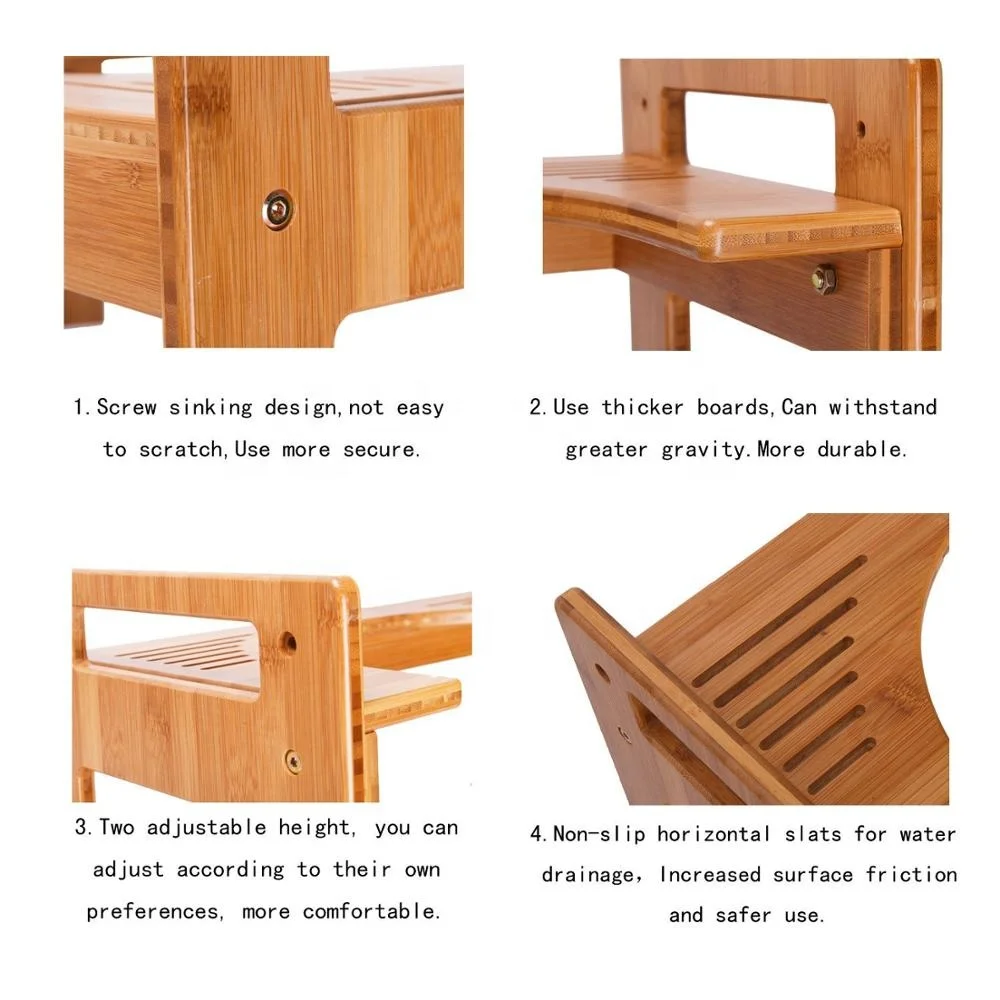 Высококачественный бамбуковый стул для унитаза с длительным сроком службы