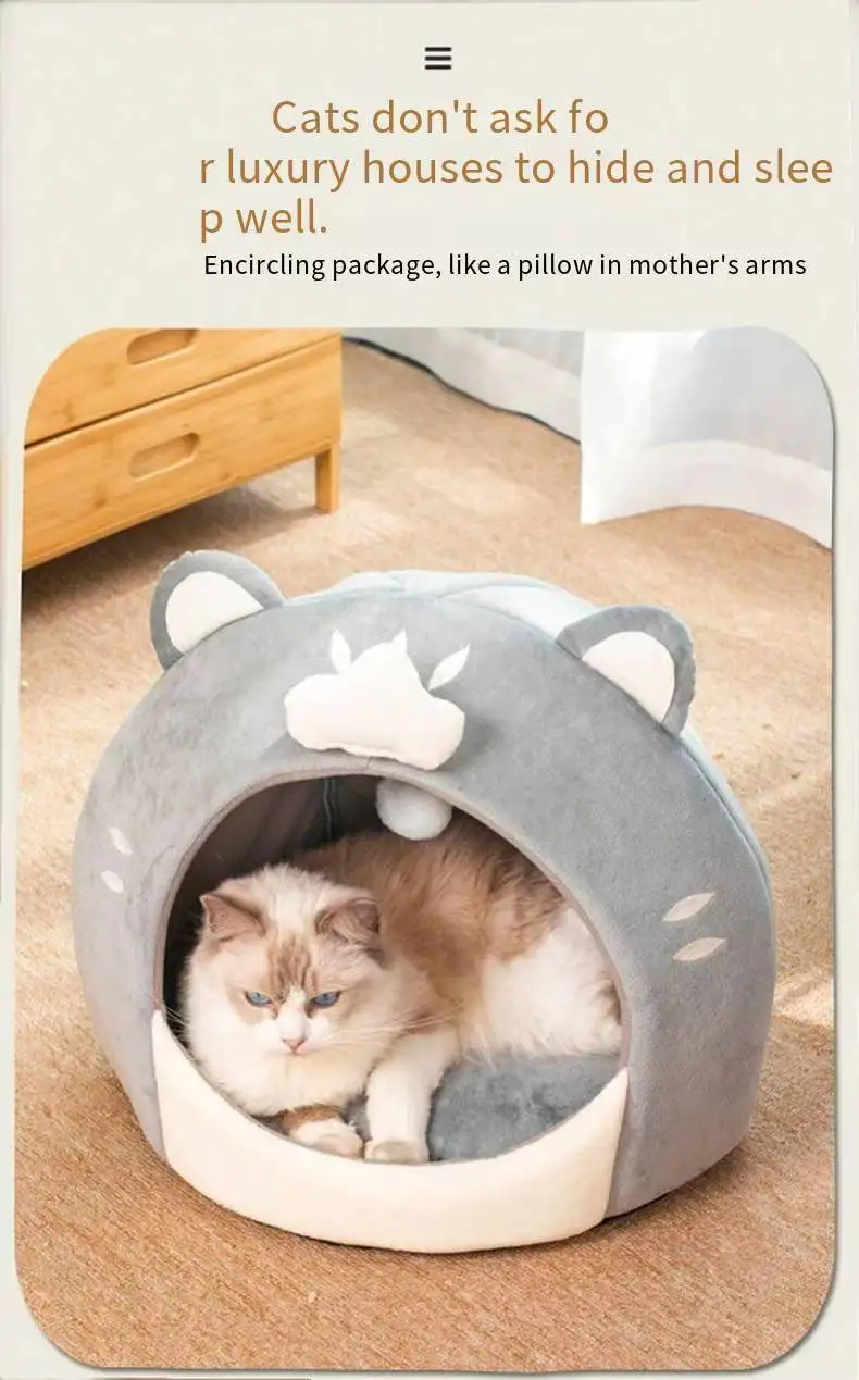 Customized Cat Sticksr Cat Nests In Autumn And Winter,Semi Enclosed