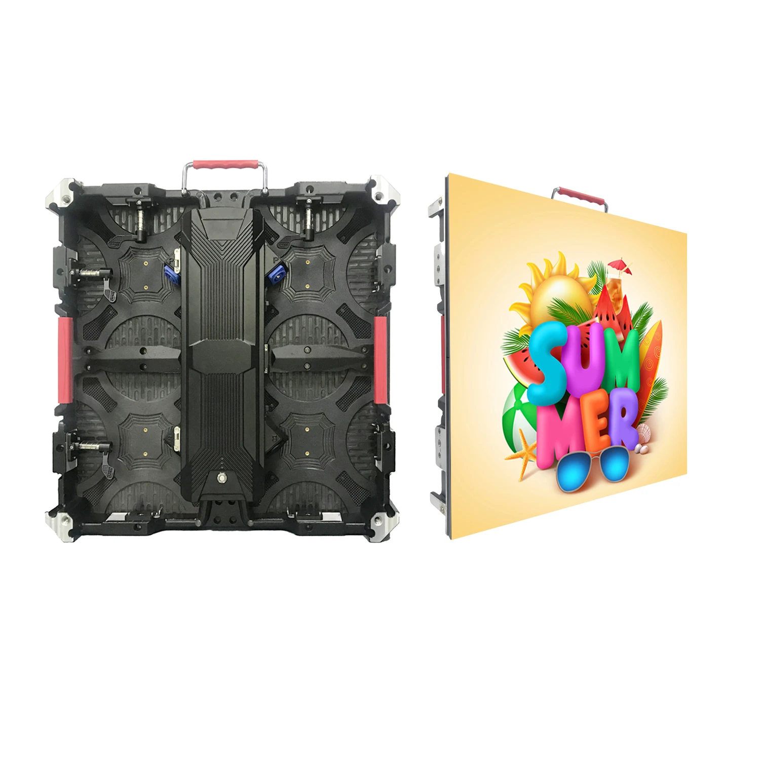 Pantalla светодиодный литой шкаф алюминиевый Портативный светодиодный экран ультратонкий P3.91 P4.81 внутренний изогнутый гибкий светодиодный дисплей