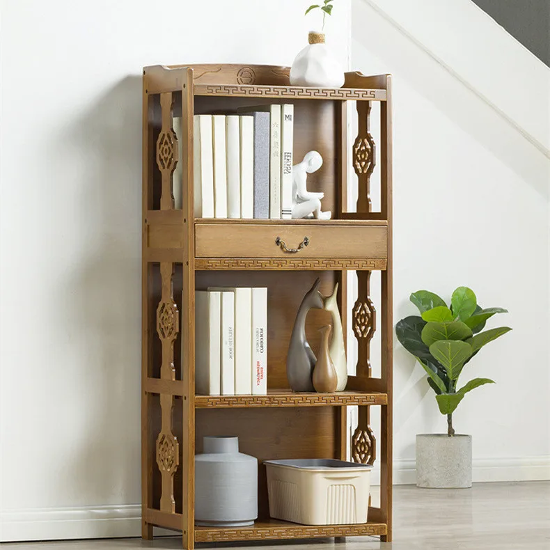 Здоровый bamboo перегородки полки простой пола в стиле ретро резная прочный общежития детская комбинированный шкаф с выдвижными ящиками дизайн в виде книжной обложки