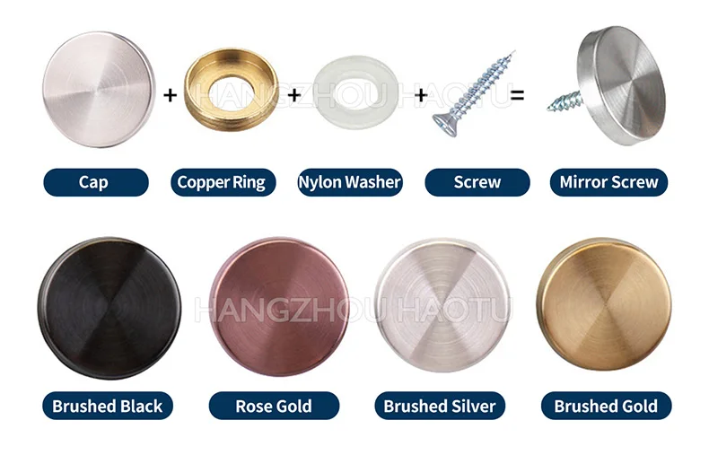 Mirror Finish Stainless Steel Decorative Screw Cover With Screw Buy