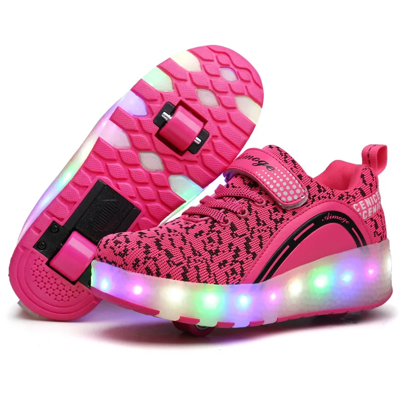 Amazon.com: Dytxe Kick Roller Shoes 4 ruedas, patines ajustables de cuatro  ruedas para niñas, zapatos de rodillo retráctiles unisex : Deportes y  Actividades al Aire Libre
