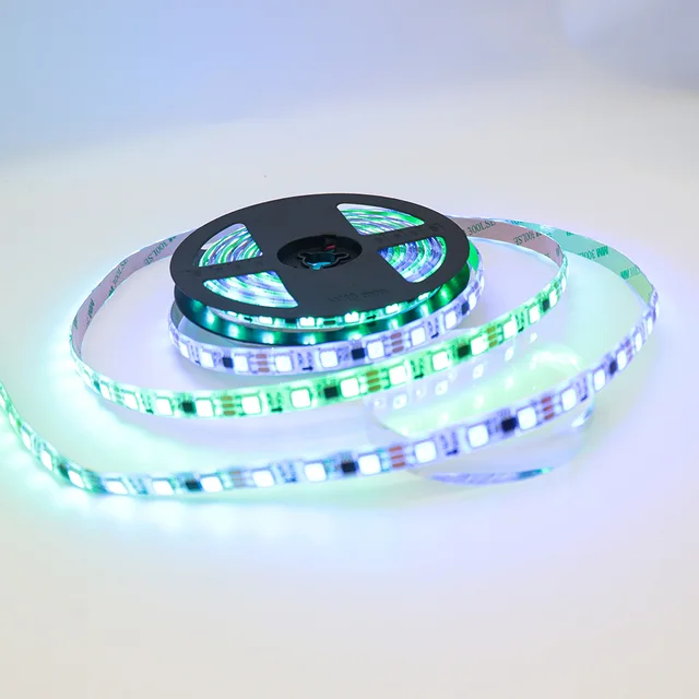 12V RGB 60 leds/m Addressable Flex LED Strip Light WS2811 Smart LED IP20 Landscape lighting