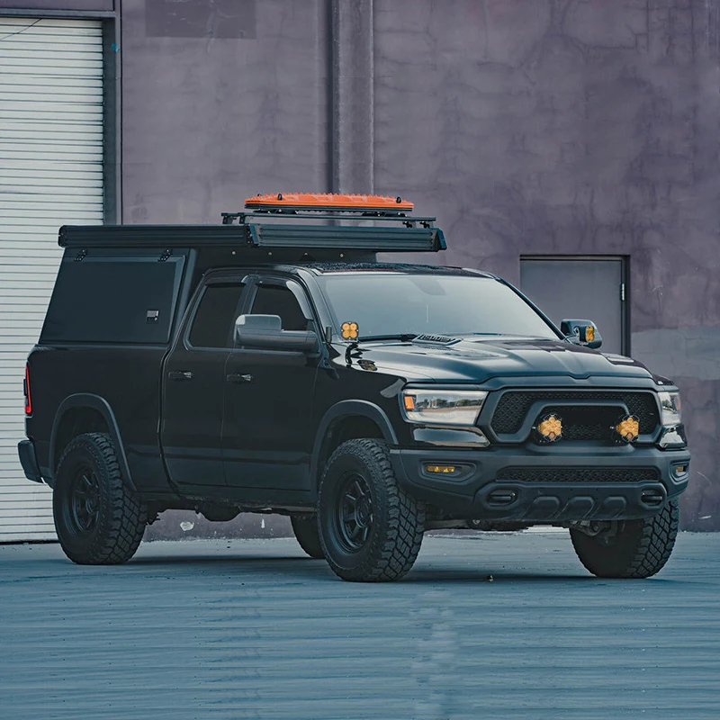 With Roof Top Tent Steel Dual Cab 4x4 Pick Up Pickup Truck Bed Canopy Topper for Ford Ranger T6 T7 Toyota Hilux Np300 Dmax