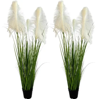 Artificial Tall Grass Plants Pampas Grass Boho Chic Perfect Housewarming Gift Office Room Gardening House Decoration