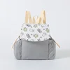 Gray-babys double-shoulder travel backpack-corduroy