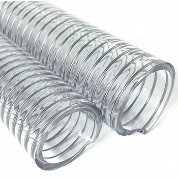 1.25 inch food level tpu hose for transport milk juice alcohol safety plastic steel wire hose pipe