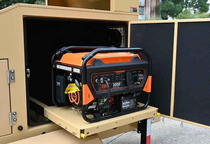 Solar Diesel Hybrid Power Generator CCTV System Tower Mobile Surveillance Trailer