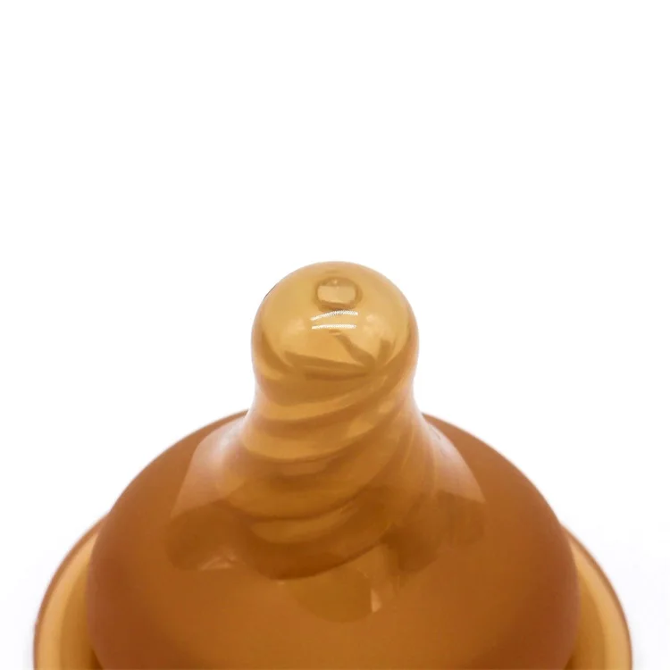 Wholesale  Liquid Silicone Rubber Brown Baby Feeding Bottle Nipple for Baby