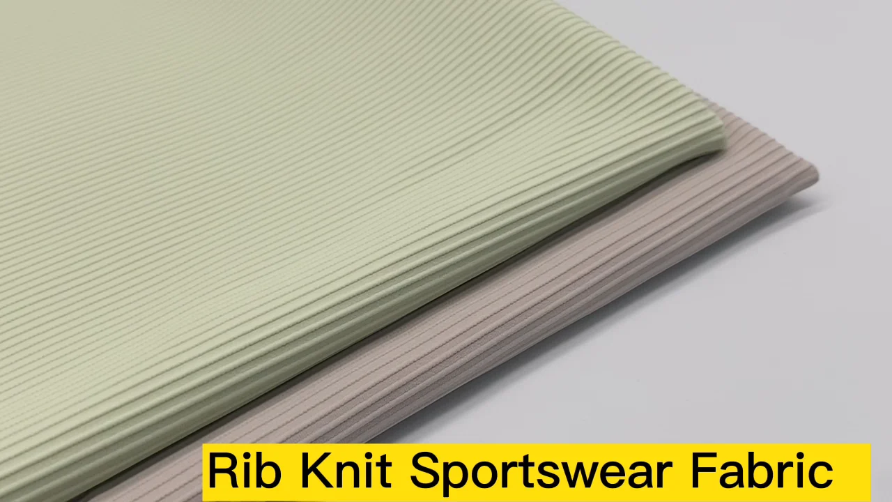 Compression Encapsulation Ribbed Strip Knit Nylon Spandex High Strength