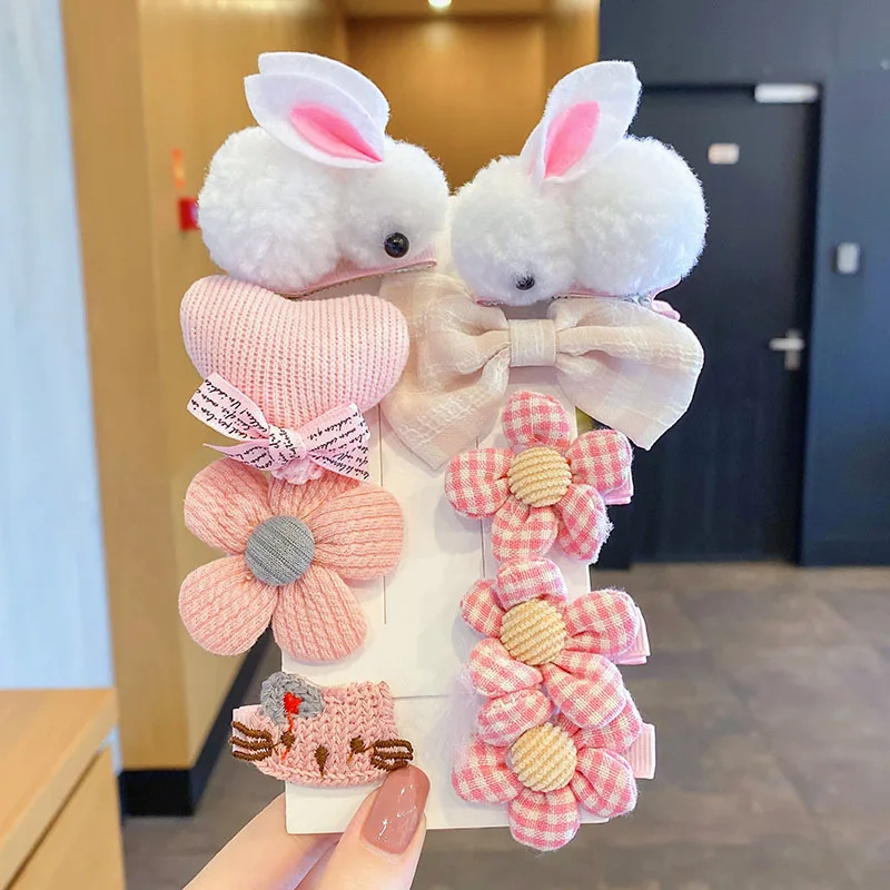 Осенне-зимние милые заколки для волос Лидер продаж корейские детские маленьких принцесс девочек аксессуары