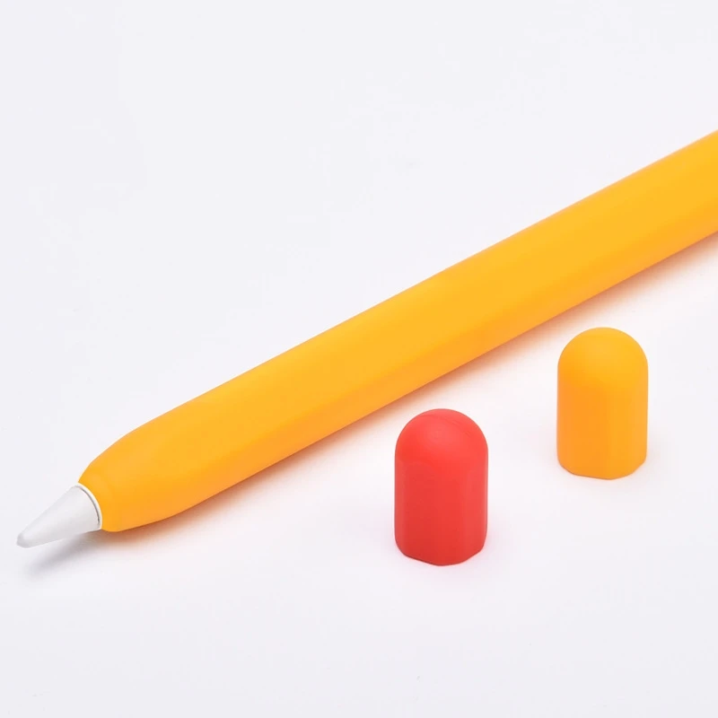 Coques Silicone Pour Apple Pencil 1/2 - Lot De 48, 12 Couleurs - Protection Pointe Et écran - 4