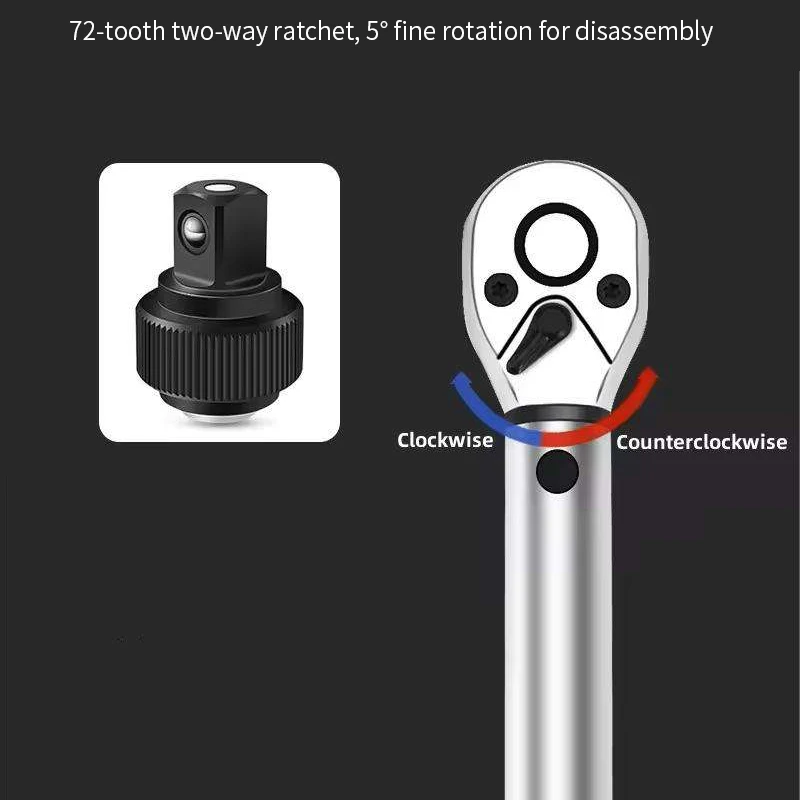 High Accuracy Adjustable Handle Manual Ratchet 1/2 Inch Preset Type Torque Wrench Tool Set