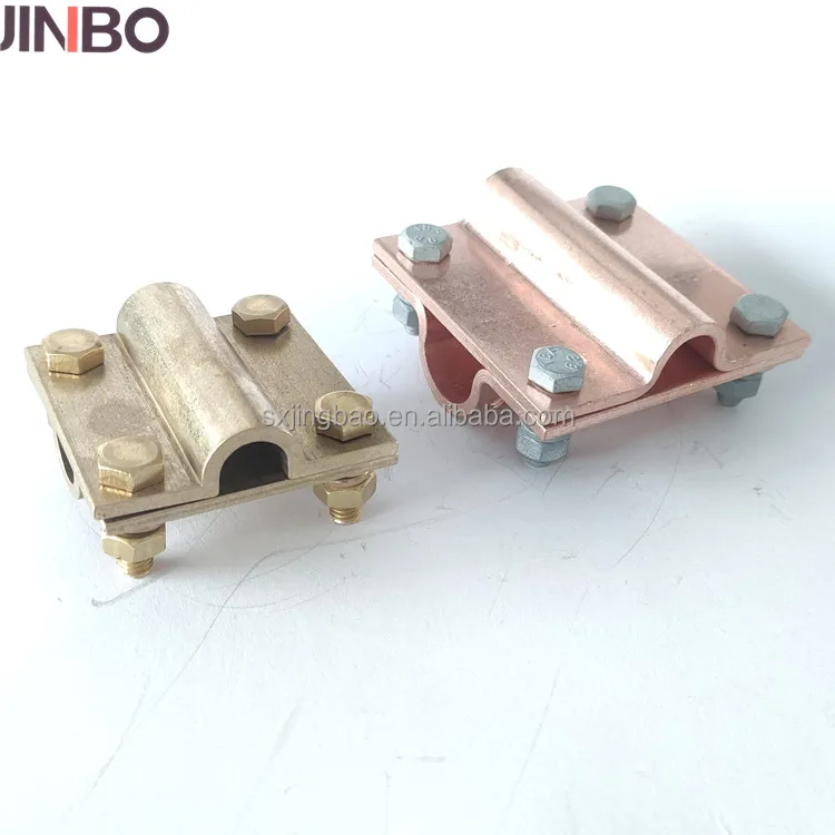 Electrical Clamp Connector Copper Brass Earthing Clamps Square Cross