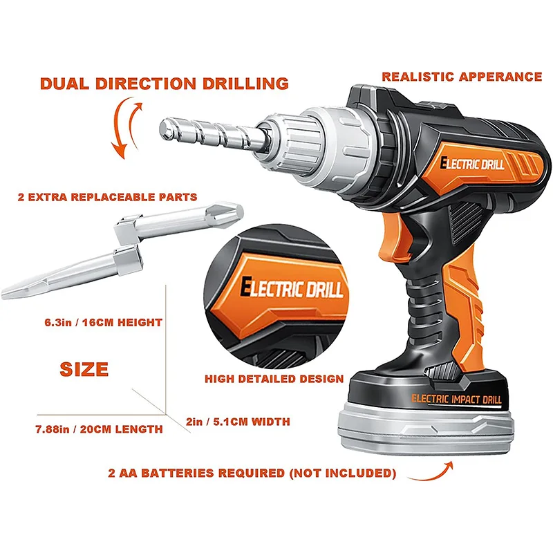 Новинка детский рюкзак для хранения электрик игрушка механик инструменты ролевых игр набор электрическая дрель