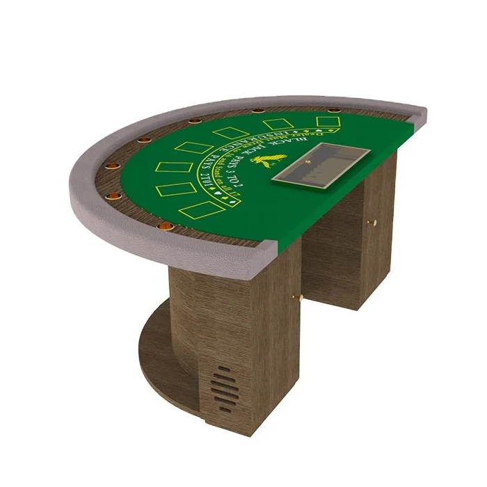 YH 7 мест полукруглый эксклюзивный черный Джек покерные столы настольные карты производители казино