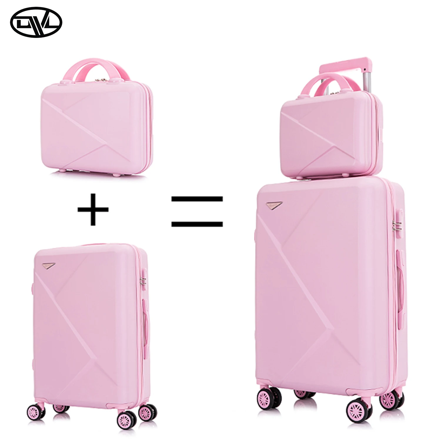 4pcs 14/20/24/28 Inch ABS Luggage Set Custom logo Hot Model High Quality Luggage Factory Universal Wheel Beauty Case Free Sample