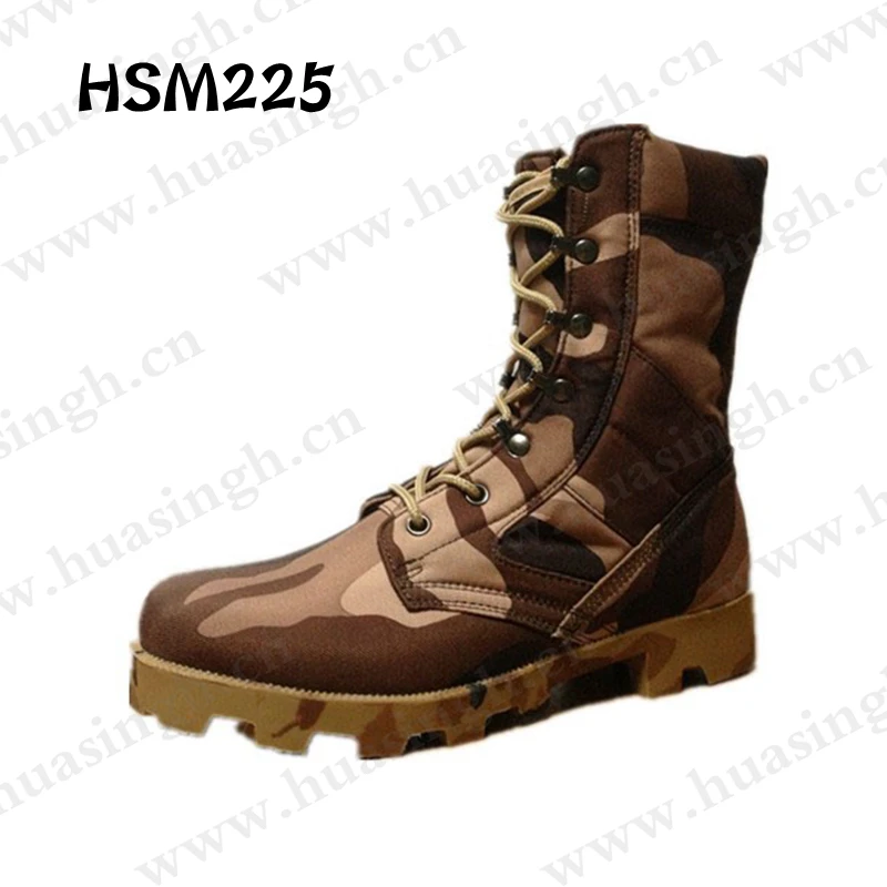 LXG,8 Inch Anti-tear Full Camouflage Nylon Fabric Military Boots Abrasion Resistant Rubber Outsole Altama Police Boots HSM225