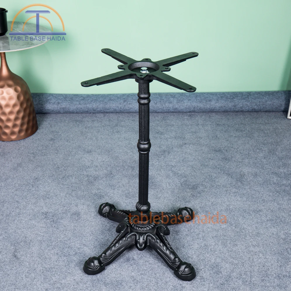 Industrial-Style Cast Iron Cafe Table Leg French-Style Metal Coffee Table Base for Hotel or Living Room Dining Furniture Legs
