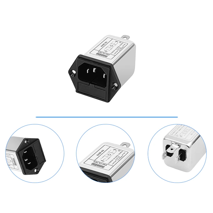 Schaffner Power Entry Module with EMC- Filter DAI2 1a 3a 6a 10a 250VAC General Purpose Power Entry Module with Fuses