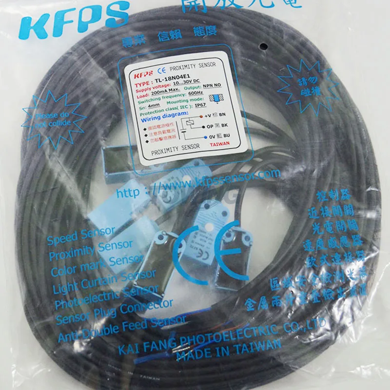 TL-18N04E1 100% New and Original Taiwan KFPS 3-Wire NPN NO 600Hz