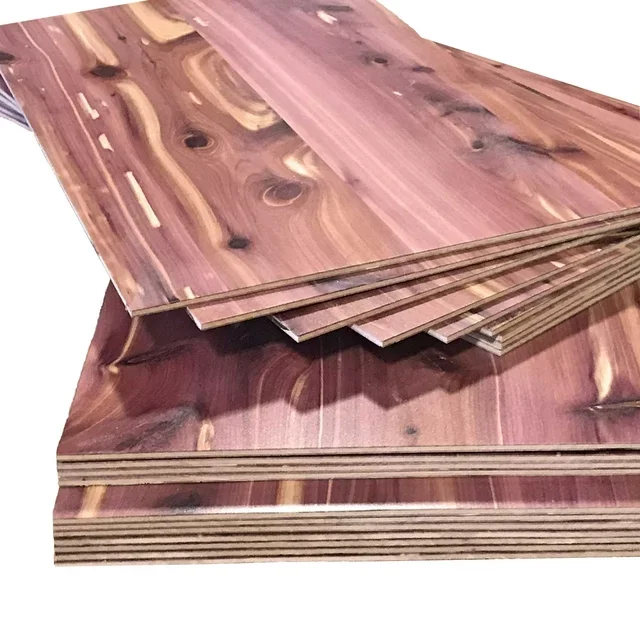 6-18mm Commercial Cedar Plywoods- Premium Natural Face Back Cedar Wood Panel for Commercial Project,Home Decor, Hand Craft Art