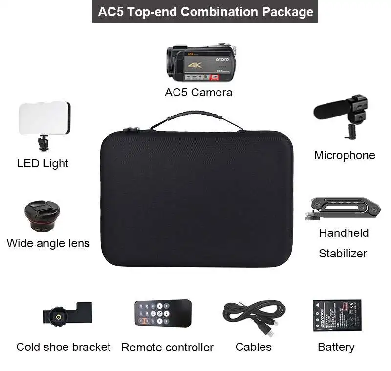 Professional Handheld HD DV SLR Digital Camcorder with 2.4 inch LCD 16.0 Mega pixels CMOS Sensor Camera