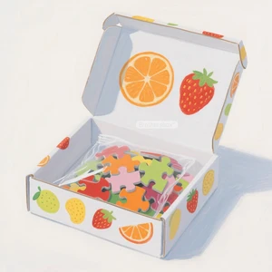 Customized Paper Jigsaw Puzzles Fruit Patterns 100 Pieces Customized Printed Paper Jigsaw Puzzles for Children and Families