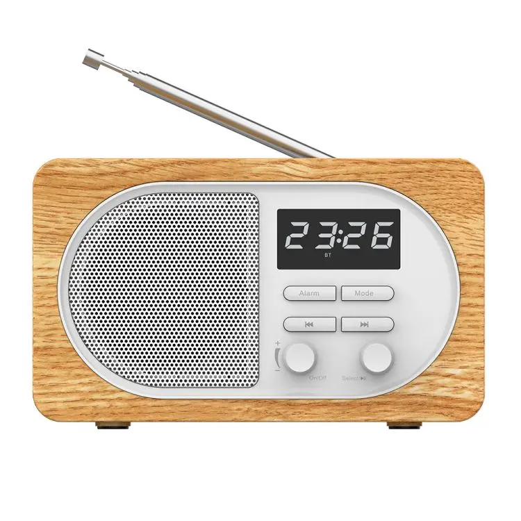 Desktop FM Alarm Clock BT 5.0 Wireless Speaker