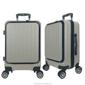Factory Price Cabin Size Trolley Luggage with TSA High Quality Luxury  lightweight Suitcase Front Pocket Business Bag