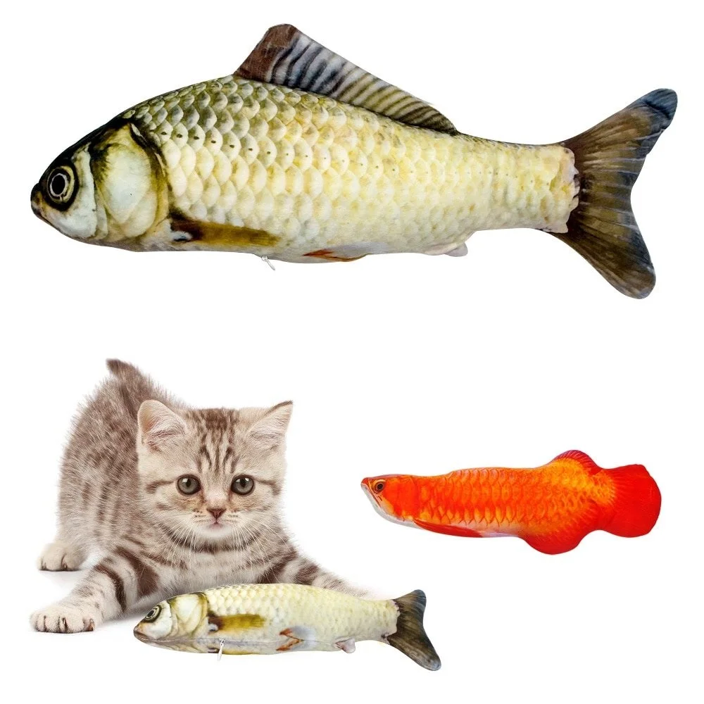 Katzenminze Spielzeug-Set – 8 Fisch-Figuren, 18-20 Cm, Weich & Ungiftig, Für Indoor-Spaß