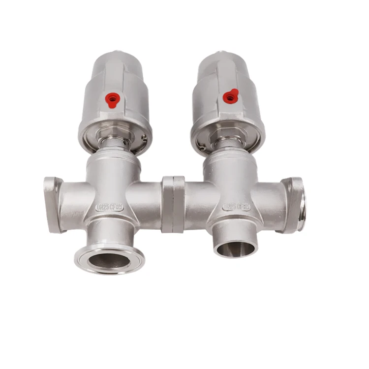 Stainless Steel Fast Mixing Pneumatic Angle Seat Valve for Beer Equipment Water Control Made in China