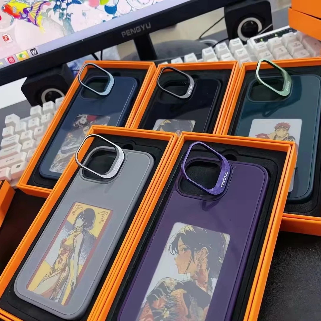 スマートNFCカラーE-inkモバイルフォンケース iPhone 15 14用 NFC