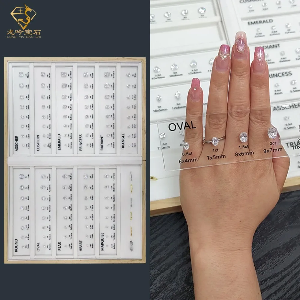 Cubic Zirconia Diamond Carat Size Set For Jewelry Making Oem