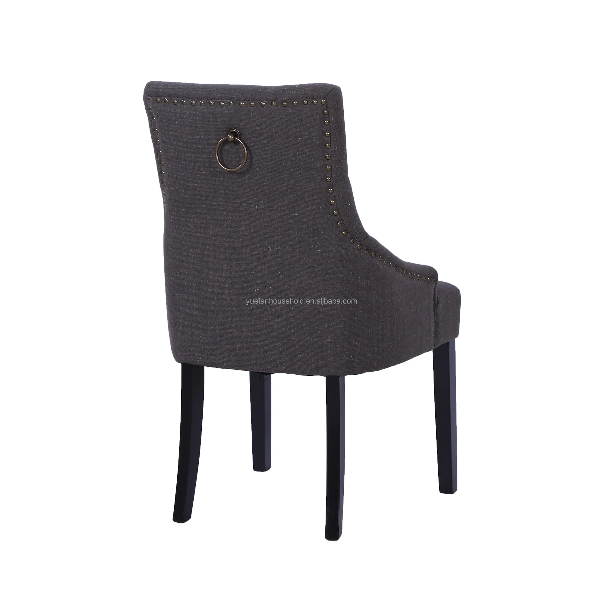 Promote Zhejiang Anji Factory Wholesale Modern French Dining Room Furniture Linen Fabric Dining