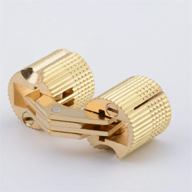 Hidden Folding Door Barrel Hinges Gold-plated Hidden Concealed Hinge ...