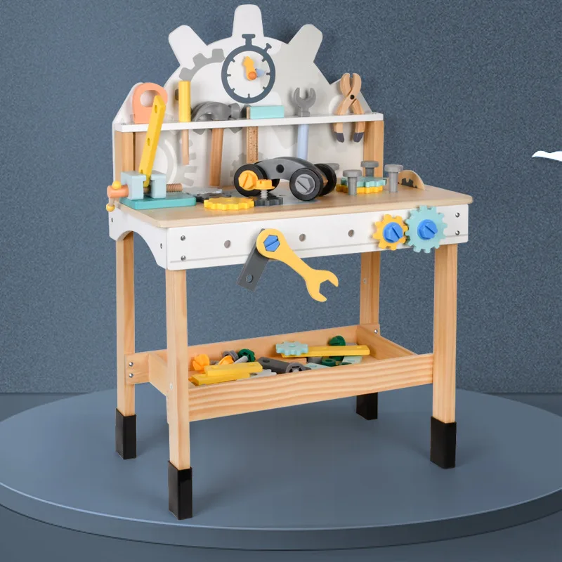 Скандинавский стиль Деревянный инструмент для имитации игрушек детский домик верстак ремонта винтовая гайка в сборе Обучающие игрушки 2023