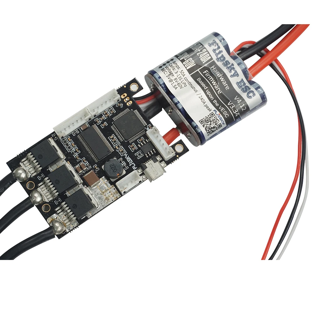 Flipsky FSESC 4.12 50A Avec Boîtier Aluminium - Régulateur ESC Pour Skate électrique DIY