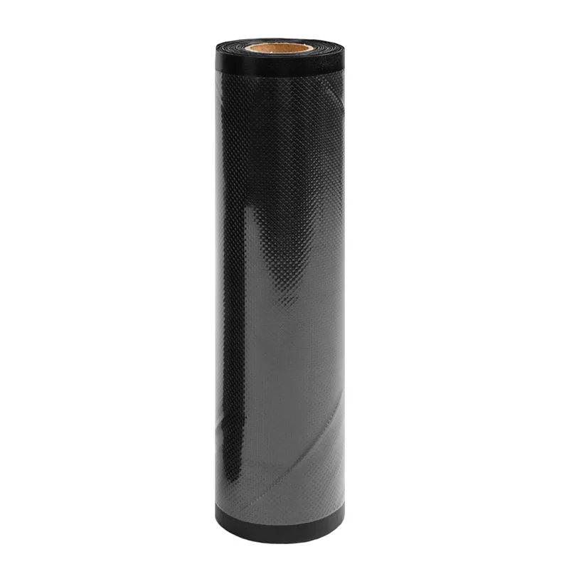 
 clear smooth and black embossed food saver pa/pe vacuum seal roll bag  clear smooth and black embossed food saver pa/pe vacuum seal roll bag