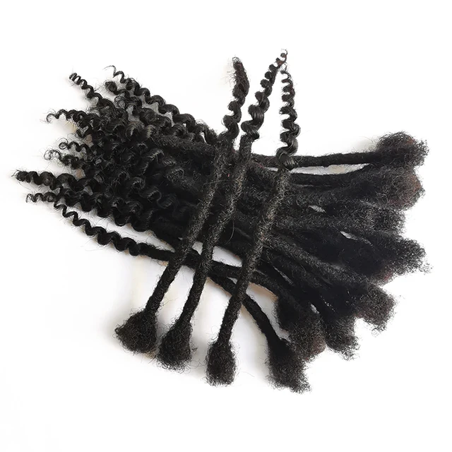 KAMA Goddess Locs Brazilian Hair Crochet Braid Soft Dreadlocks with Curly Ends Straight Faux Locs with Straighter Middle Section