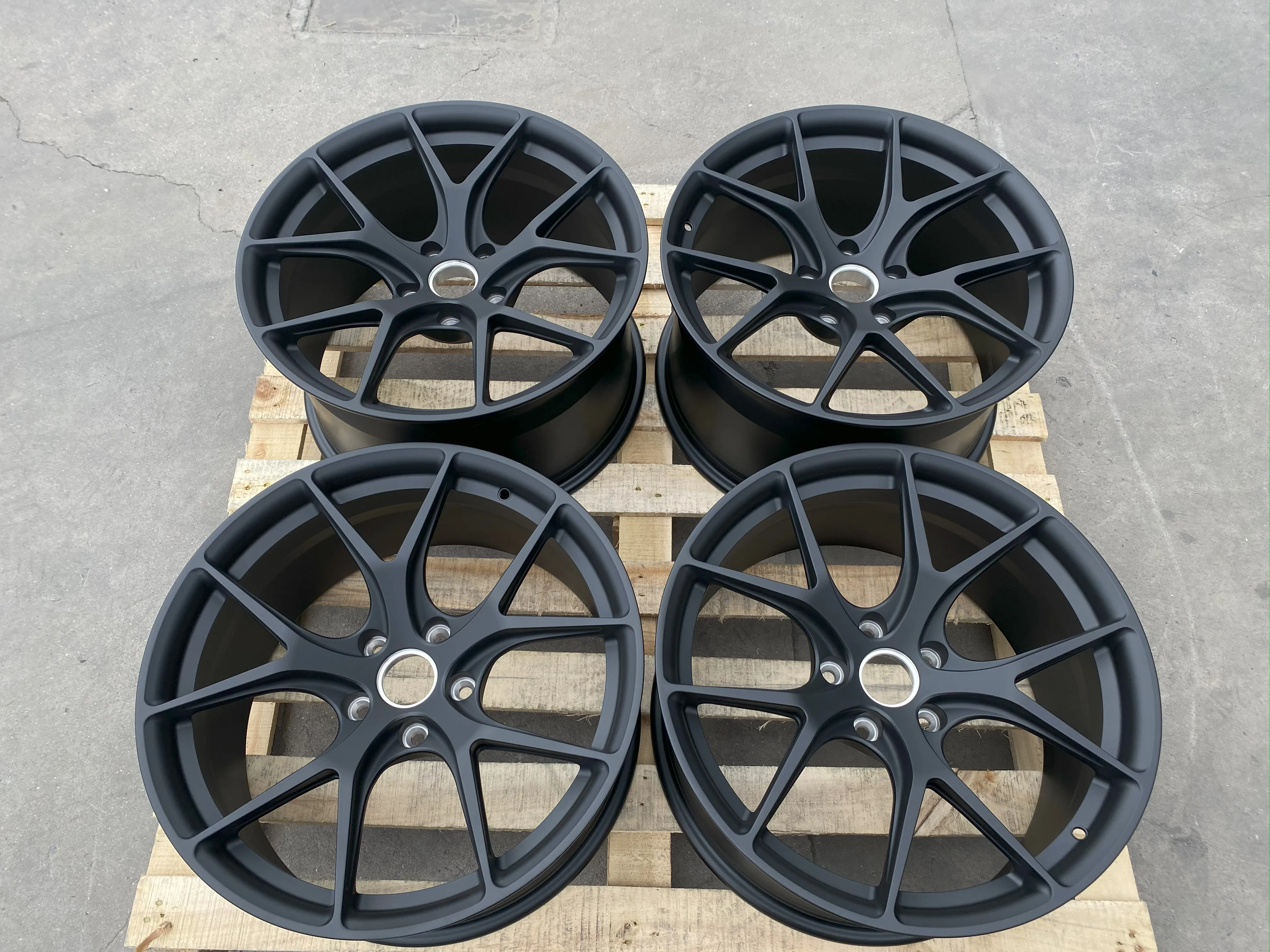 GVICHN mate black multi spokes forged wheels 16 - 26 inch aluminum alloy rims 5x112 5x114.3 5x120 wheel hub