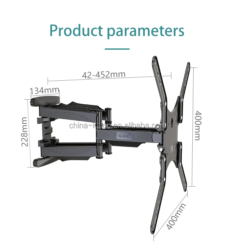 Kaloc Klc X5 Vesa Wall Mount For 32-55 Inch Up To 80lbs Full Motion ...