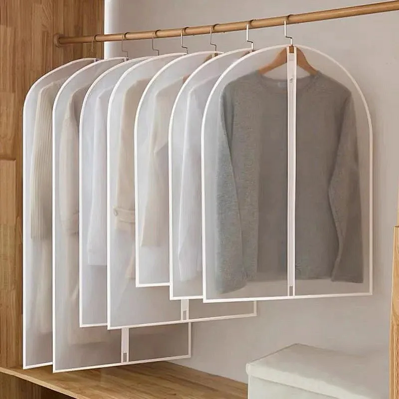 Chaqueta de Abrigo de tejidos no Vestido Prendas de vestir 3D bolsas de almacenamiento armario a prueba de polvo 