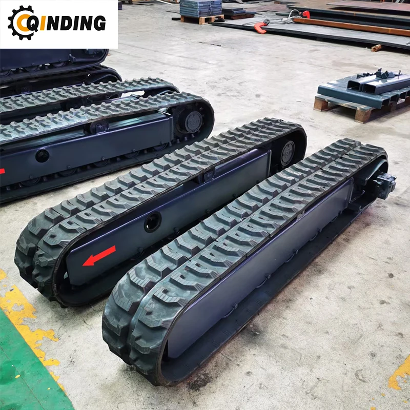 Qdrt-8t 8tons Complete Rubber Track Undercarriage System For Machine ...