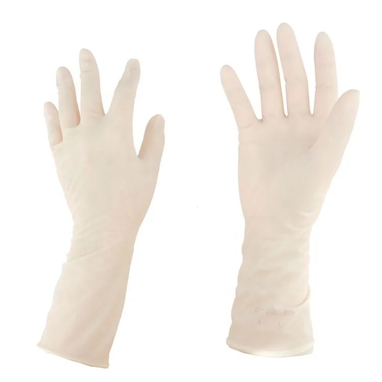 
EO Sterile disposable latex surgical gloves manufacturer surgical powdered sterile gloves 