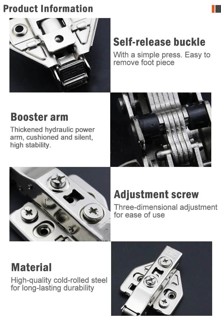 Adjustable Iron 3d Hinge Soft Close Hydraulic Concealed Cabinet Door ...